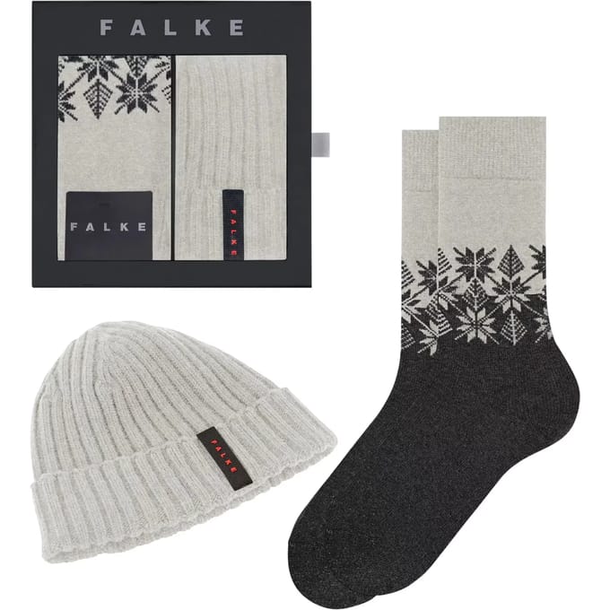 Christmas giftset heren – Light grey melange – 39-42
