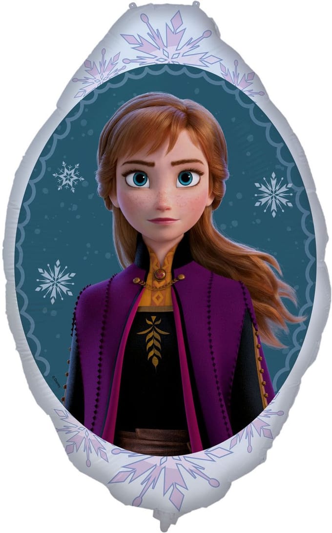 Globos Frozen Anna folieballon 90x68cm feestdecoratie ballon.