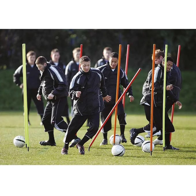 Precision Trainingspalen 170 Cm Pvc Geel/oranje/rood 13-delig
