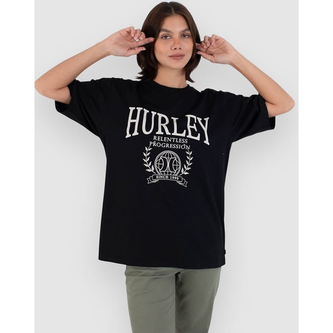 Hurley Global Oversized T-Shirt zwart