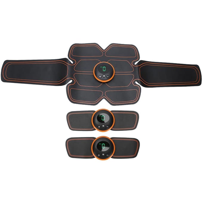 ABS Stimulator Trainer Draagbare Spierversteviger Buik Lichaam Arm Verstevigende Stimulerende Riem black