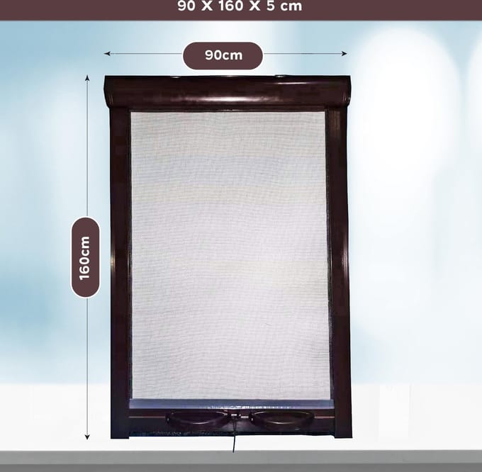 PALMAT Rolhor voor ramen Bruin 90 x 160 cm