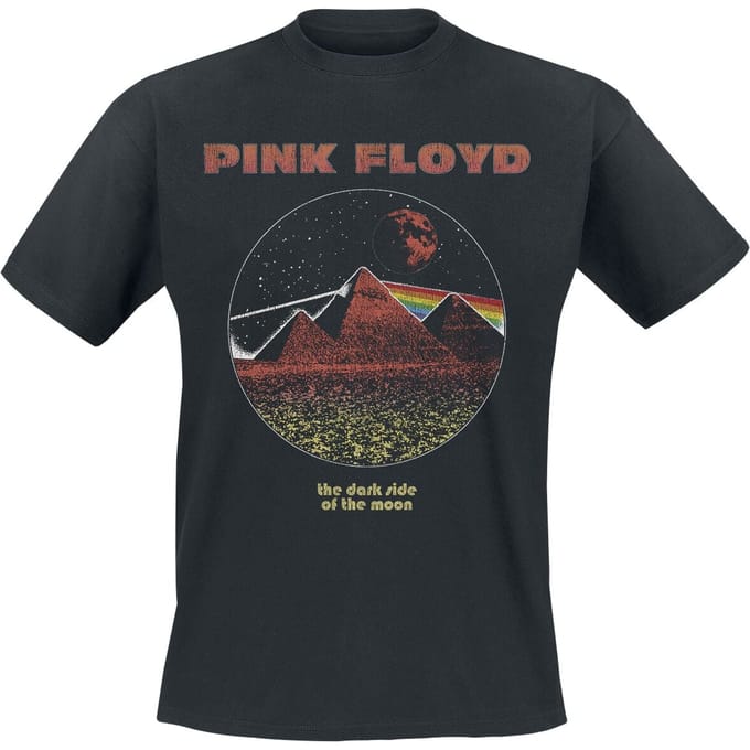 Pink Floyd DSTOM Pyramids Vintage Heren T-shirt - zwart - M