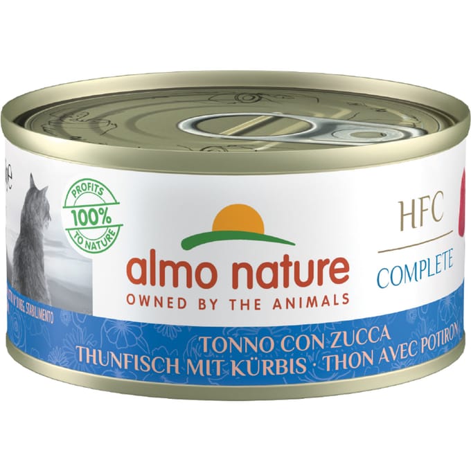 Almo Nature HFC Complete 6 x 70 g - Tonijn met Pompoen