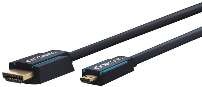 Clicktronic HDMI™ to Micro HDMI™ Adapter Cable 2 m