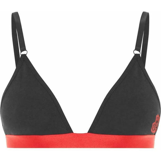 Nicce Verstelbare Bandjes Zwart/Rood Dames Hart Driehoek Bralette 211 2 15 07 0043