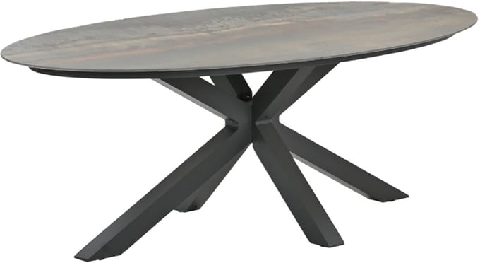 Scotland tafel - 230x115 cm - carbon black - Centostone Rome bronze