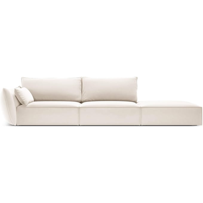 4-zitsbank Vanda rechts velvet | Mazzini Sofas