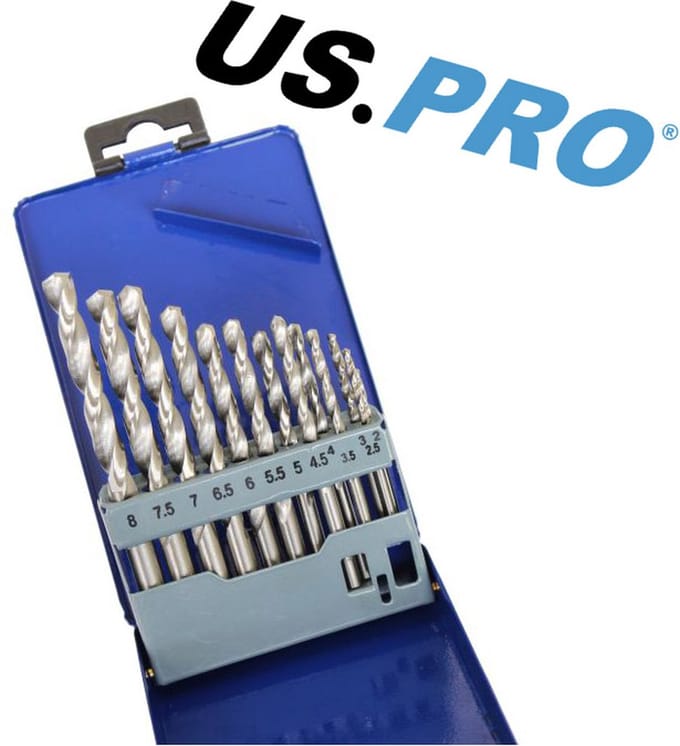 Metaal Borenset HSS-G 2 mm tot 8 mm 13-delig