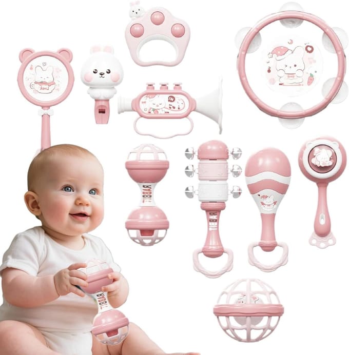 Muziek Speelgoed - Percussie Set - Vroeg Leren - Multisensorisch Gereedschap - 249 cm - Roze