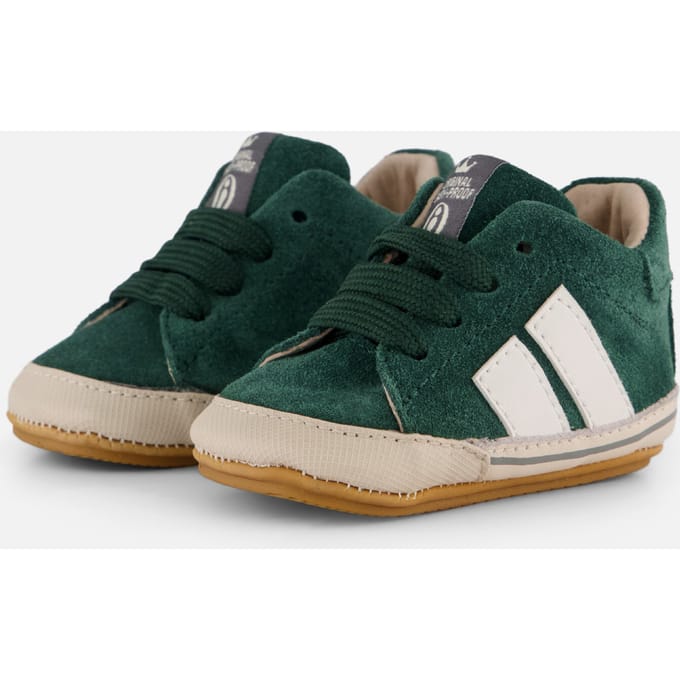 Shoesme Leren Lopen Sneakers groen Suède - Maat 21