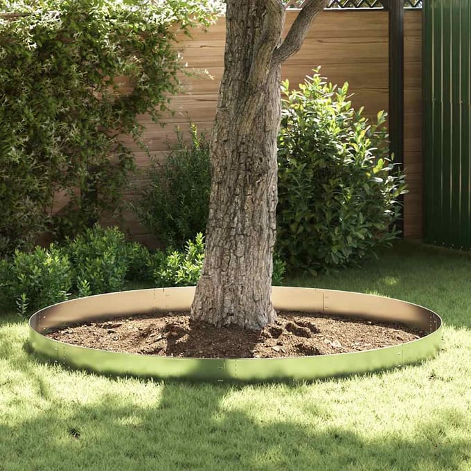 vidaXL - 10 - st - Grasboord - flexibel - 100x14 - cm - gegalvaniseerd - staal