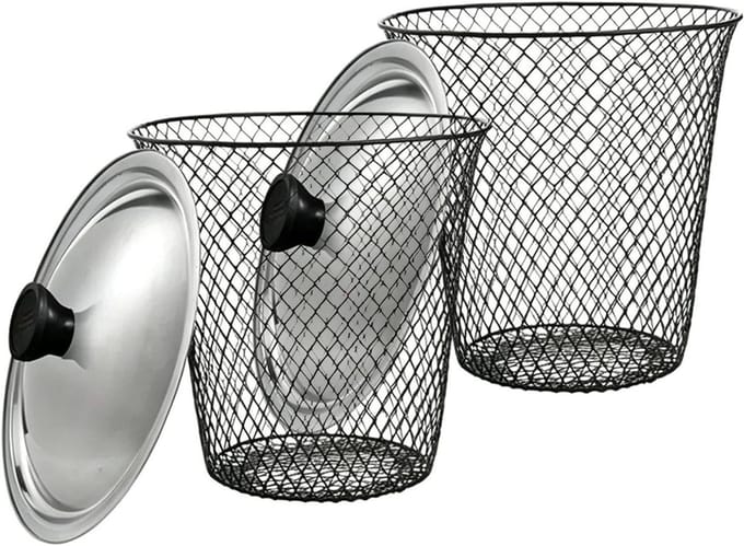 Worm Composter - Compost Bak - Afval Verwerken - Dubbele Kamer - 2 Stuks - Metaal