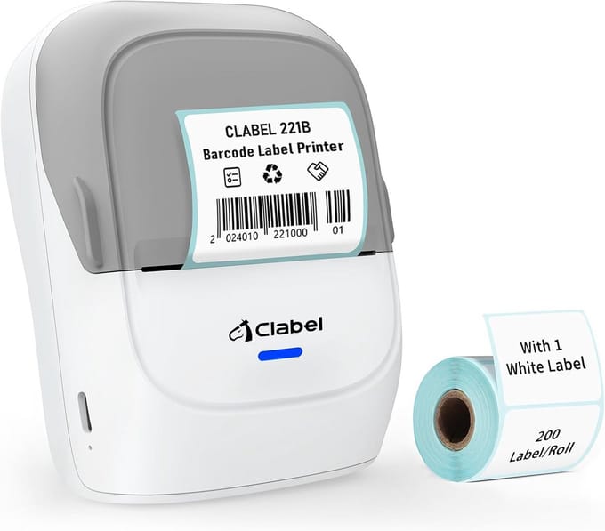 Draagbare Bluetooth Labelprinter met App - Thermische Etikettenprinter voor Adres, Kantoor en Thuisgebruik