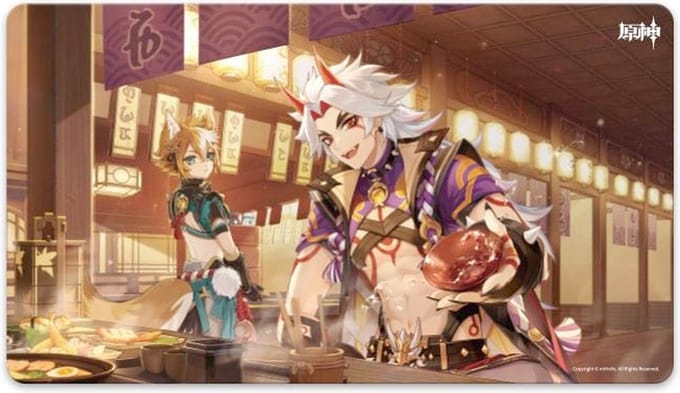 MiHoYo Genshin Impact Mousepad Arataki Itto 70 x 40 cm Mouse pads