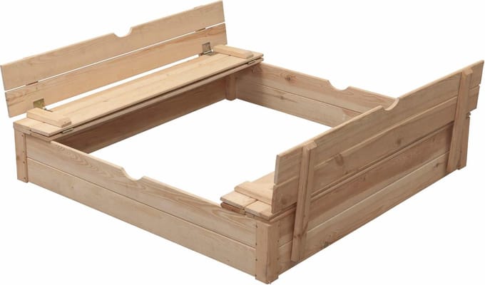Houten zandbak Robert groot