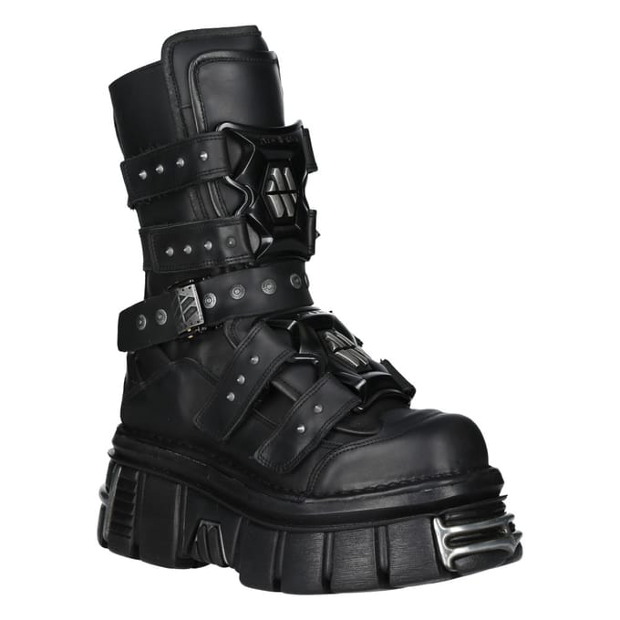 New Rock Goth Platform leren laarzen-M-MET422-S1
