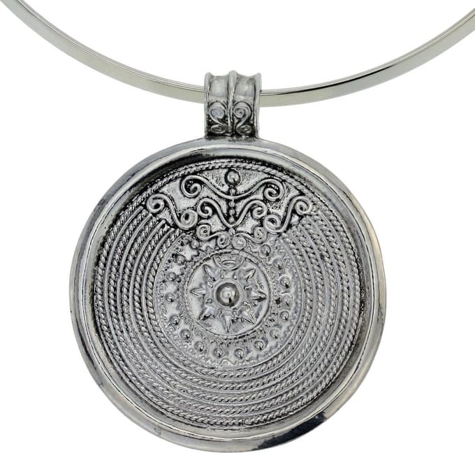 Behave Ibiza ketting met ronde hanger