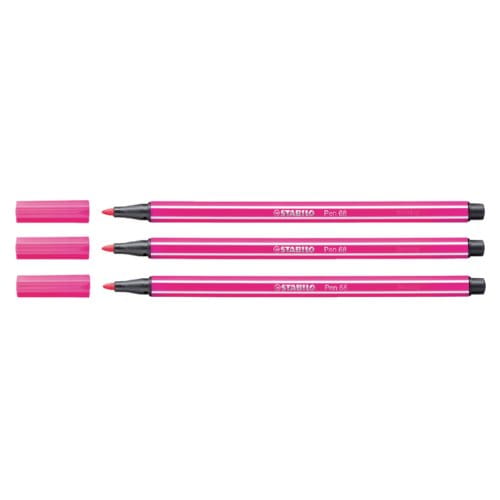STABILO Pen 68 - Premium Viltstift - Roze Rood - per stuk