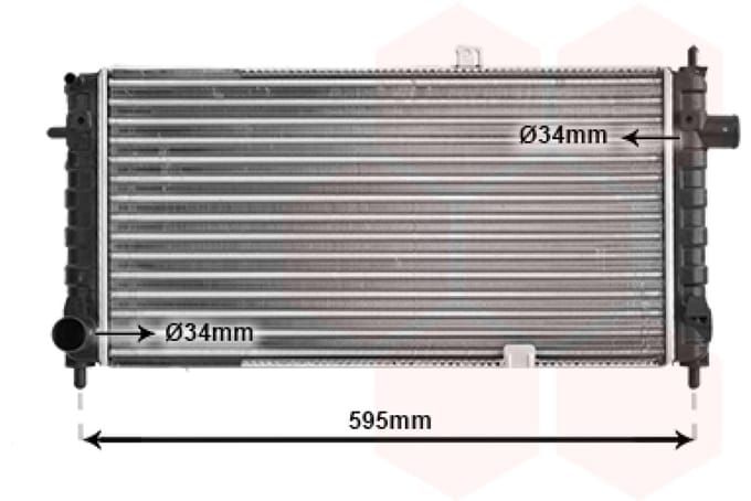 Van Wezel - RADIATOR VOOR OPEL CORSA A 1982-1993 1302015