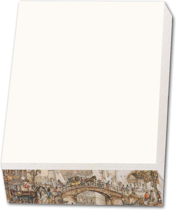 Memo blocnote: Stadsgezicht, Anton Pieck