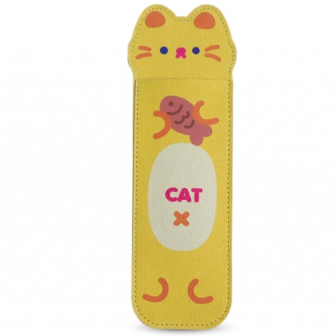 Ainy - Elastische etui voor kinderen Poes - Pen etui - Pennenzak - basis schoolspullen