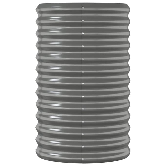vidaXL - Plantenbak - 114x40x68 - cm - gegalvaniseerd - staal - grijs