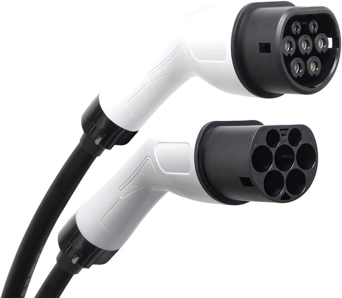 Oplaadkabel Elektrische Auto - Laadkabel EV - Thuis Laden - IP67 Waterdicht - 8 Meter - Zwart