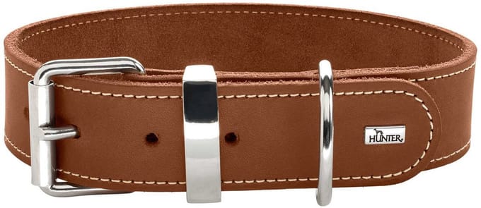 Hunter Halsband Aalborg Special Cognac - Hondenhalsband - 60 cm
