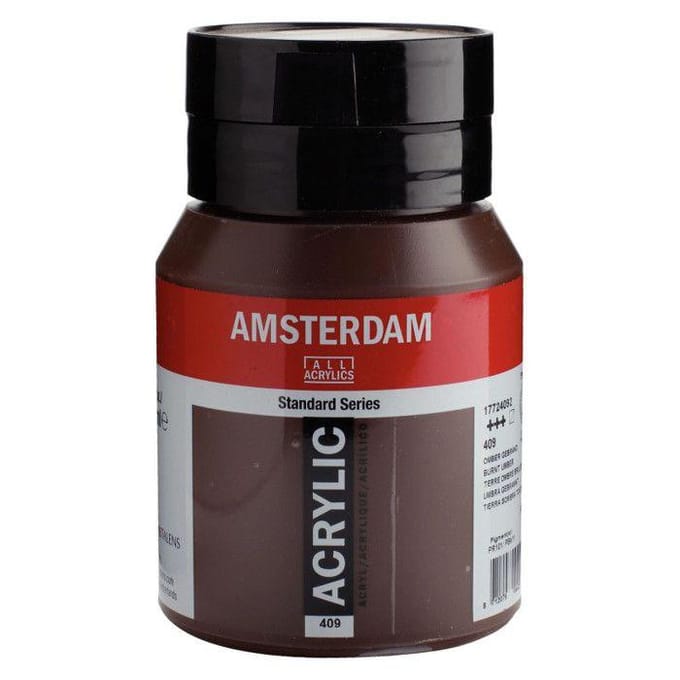 Amsterdam Standard Series Acrylverf Pot 500 ml Omber Gebrand 409