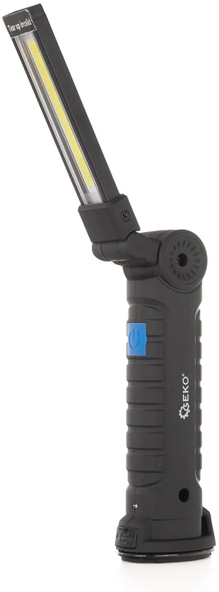 GEKO Opvouwbare LED-werkplaatslamp - 5 functies - Magnetisch - Compact ontwerp