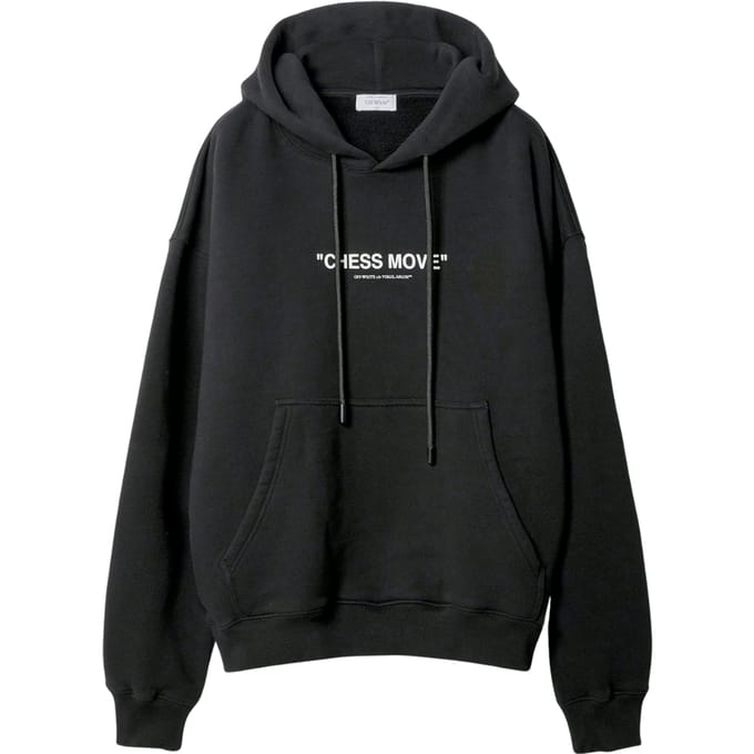 Off-White Chess Move Black Skate Hoodie
