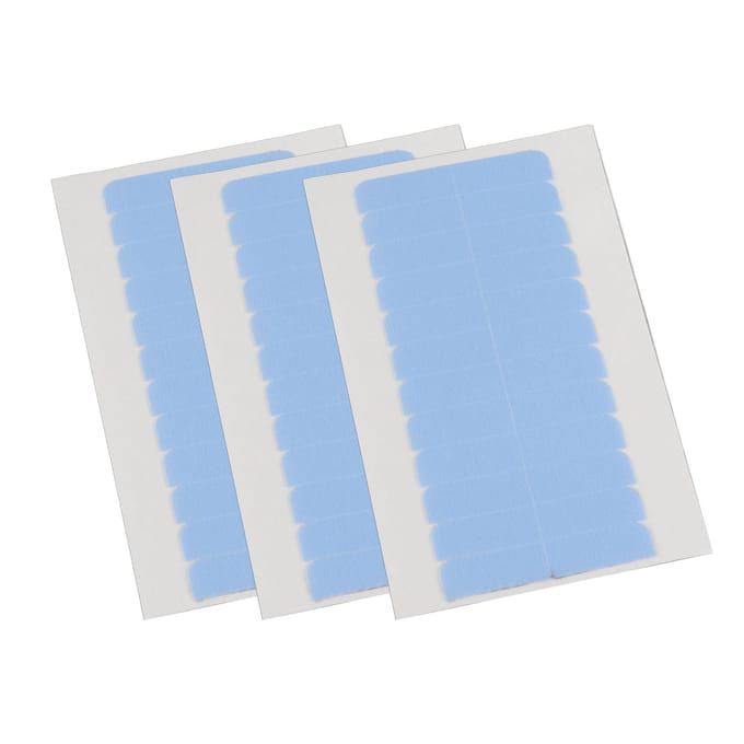 Set van 60 stuks Skin Weft haarverlenging, dubbelzijdige kleefstrip en supertape-lipjes voor schoonheidstools white