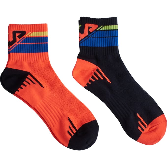 Pack-2 Sport Kwartsokken F9057 voor Mannen en Vrouwen