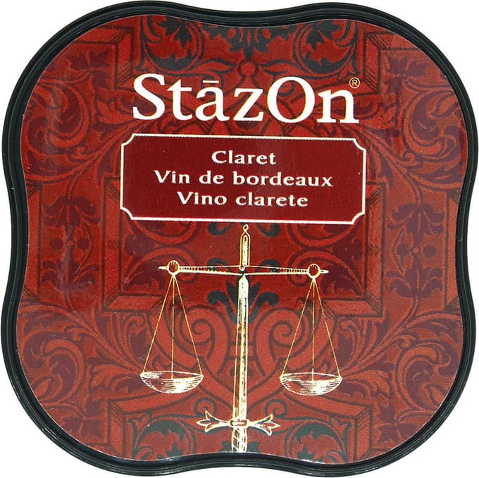 Tsukineko StazOn Midi inkpad - Claret