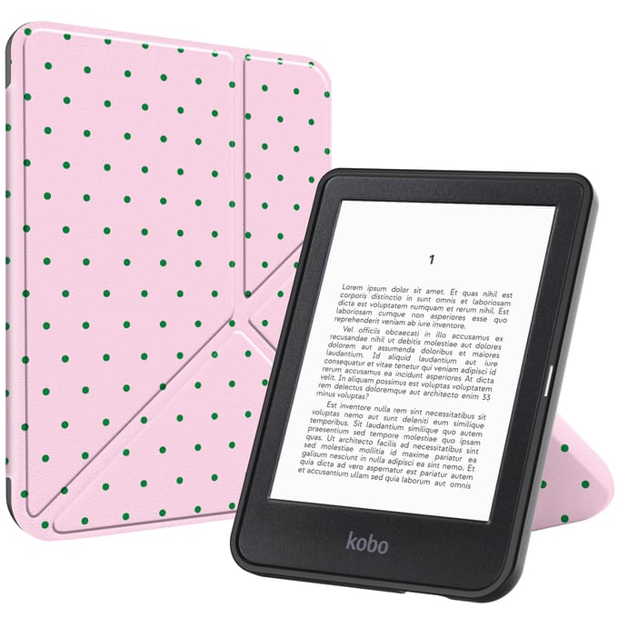 imoshion Design Vouwbare Bookcase voor de Kobo Clara Colour / BW - Happy Dots
