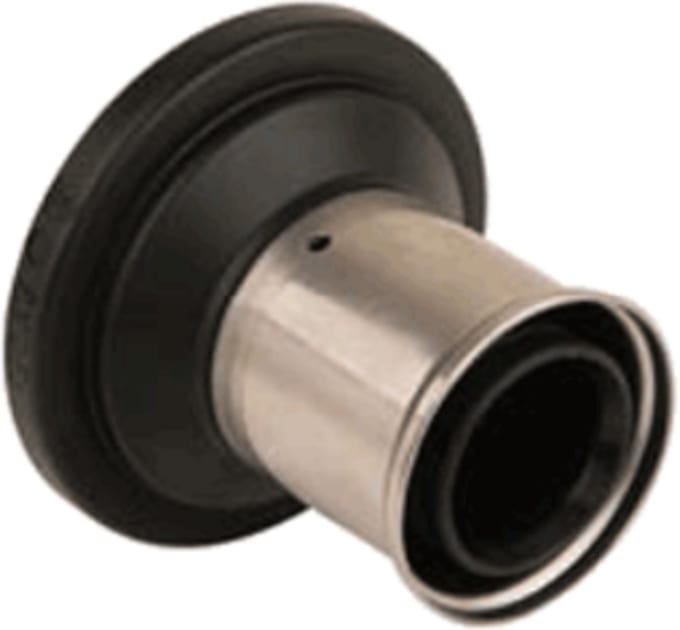 Henco Super Size Rechte Persverloopkoppeling - 75 mm x 50 mm - Kunststof PVDF met RVS Hulzen - Model 8HNA-PK50
