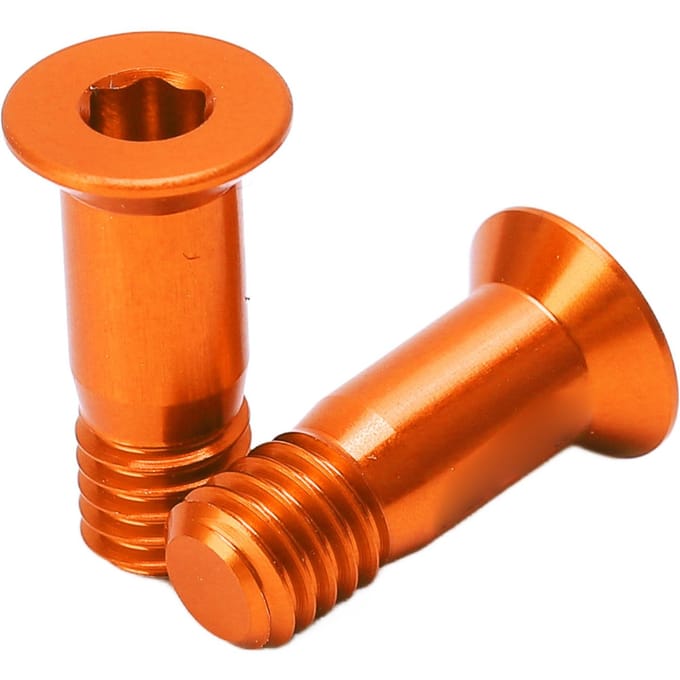 2 Stuks Fiets Schroef Aluminiumlegering Achterderailleur Tandwiel Bevestigingsschroef Fiets Modificatie Accessoires Orange