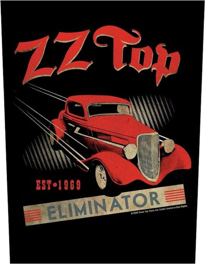 ZZ Top - Eliminator Rugpatch - Zwart