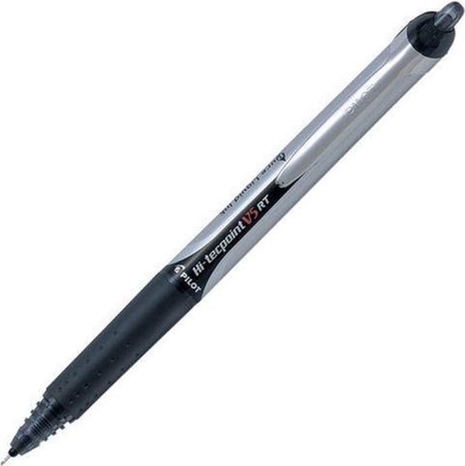 Rollerpen PILOT Hi-Tecpoint V5 RT fijn zwart | 12 stuks