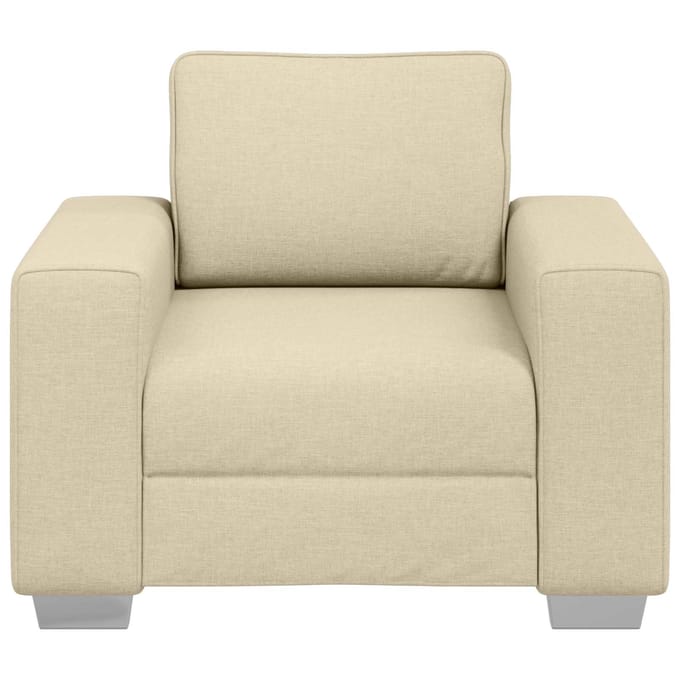 vidaXL - Sofa - Stoel - Crème - 100 - cm - Stof