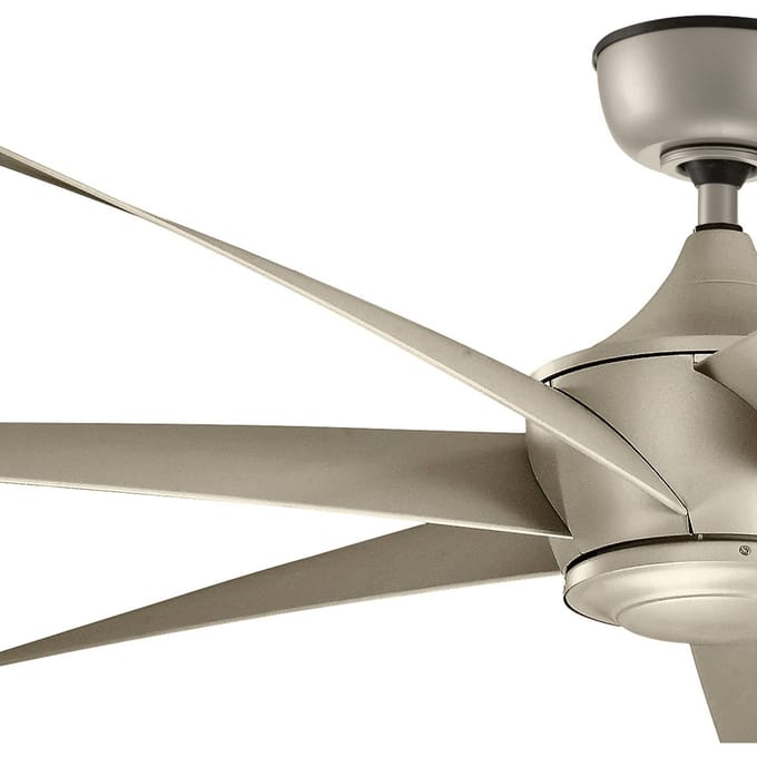 Plafondventilator met verlichting - Lehr - 80in / 203cm ventilator - antiek satijnen zilver