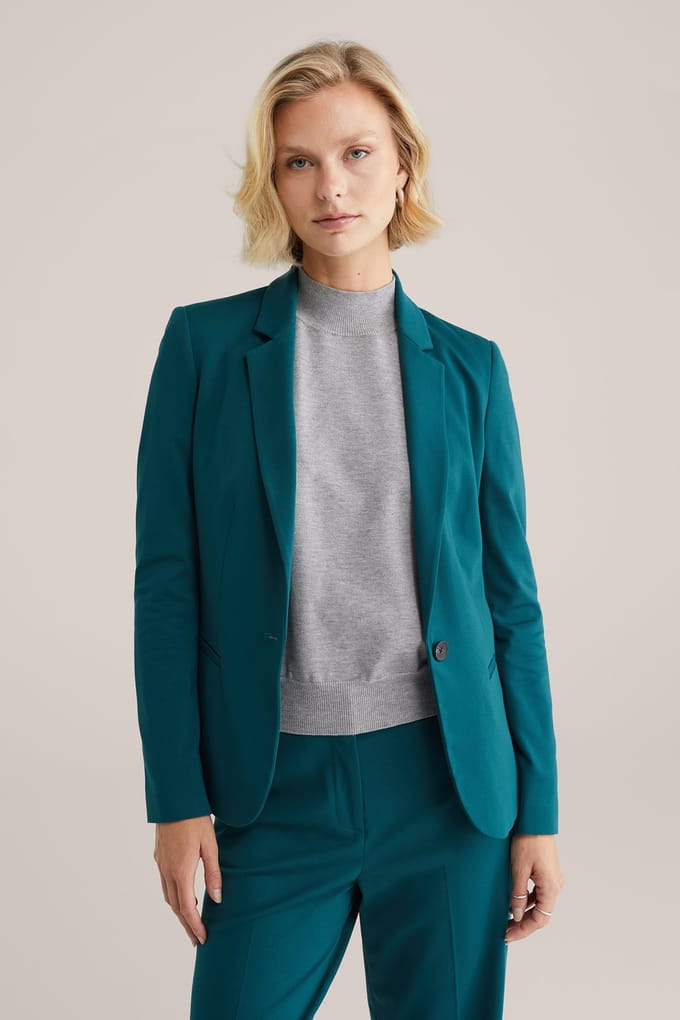 We Fashion Blazer Green Blue Maat: L | Blazers Outlet | Dames | Groen