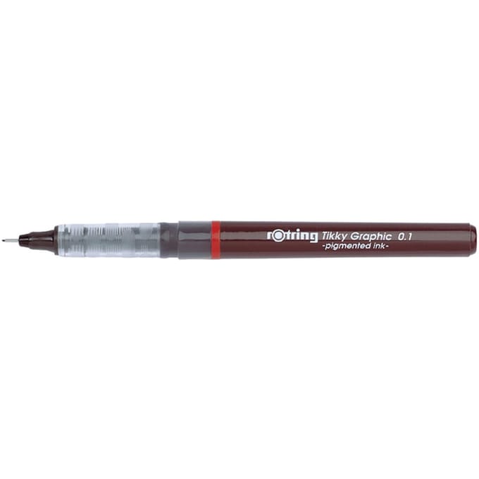 rOtring Tikky Graphic-viltstift fineliners | 0,10 mm | Zwarte inkt |