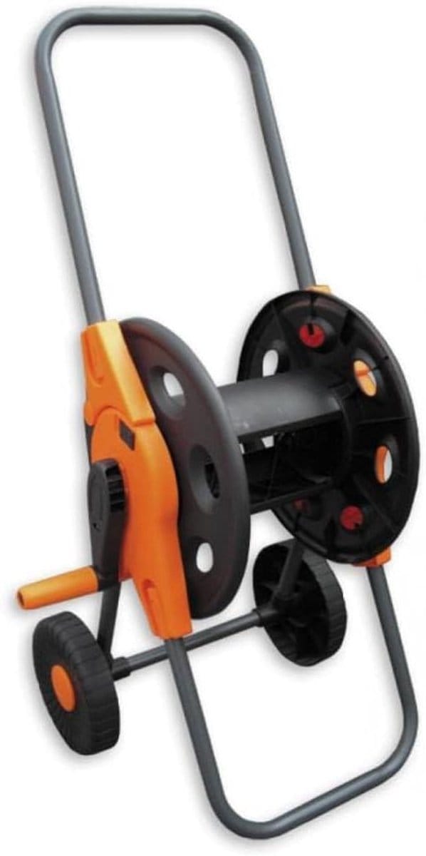 Slangwagen Metaal - Slanghaspel Trolley - Tuin Bewatering - Verstelbare Handgreep - 45m Slang Capaciteit