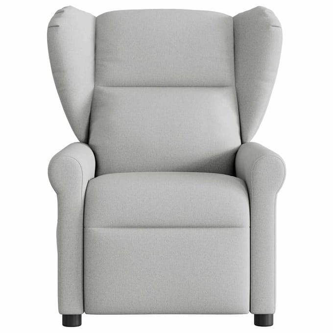 vidaXL - Fauteuil - verstelbaar - stof - wolk - grijs