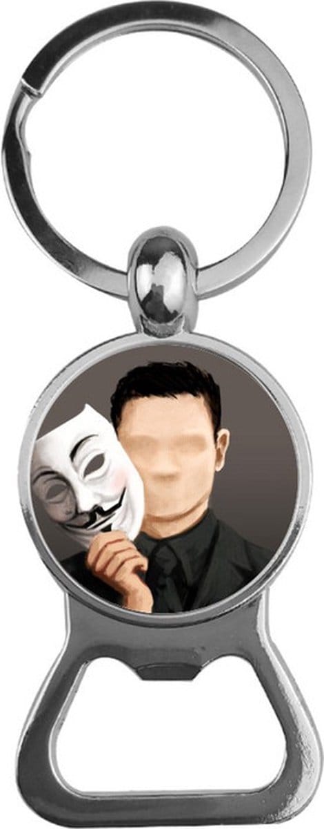 Bieropener Glas - Man Met Masker