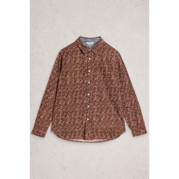 White Stuff Mini Twigs Ls Printed Shirt Pink Multi Taglia: S | Camicie Casual Outlet | Uomo | Rosa