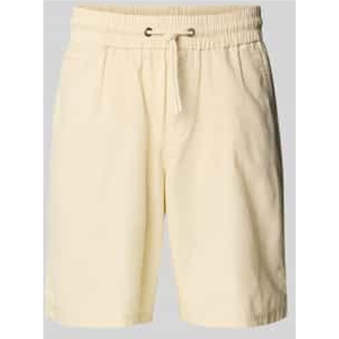 Regular fit sweatshorts van linnenmix, model 'BAY'