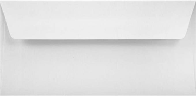 Witte enveloppen DIN lang 11x22cm voor uitnodigingen en kaarten